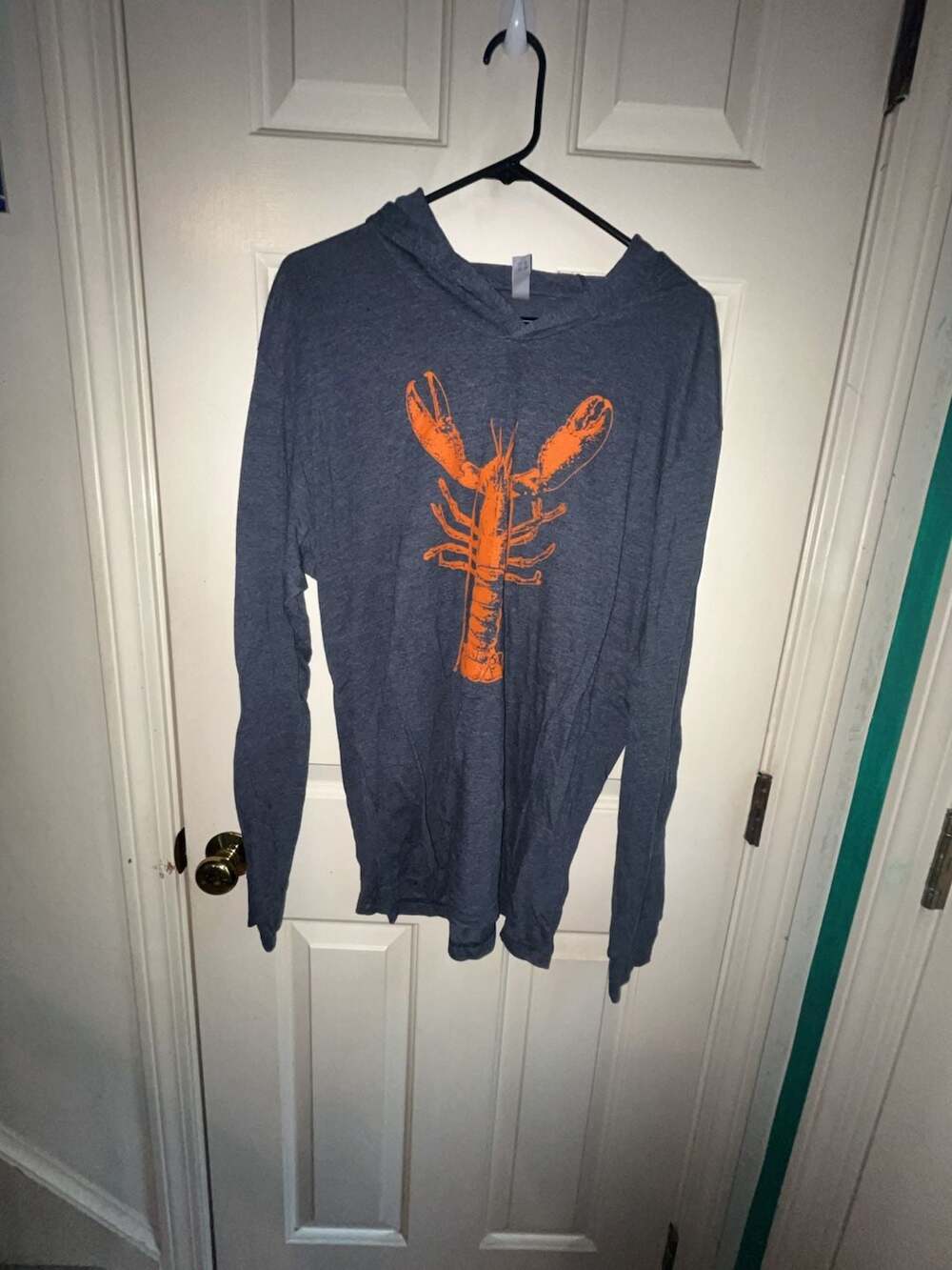 Next Level Apparel Lobster Graphic Long Sleeve Hoodie Size XL